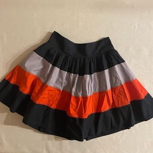 Maeve colorblock mini skirt